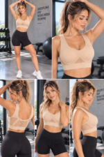 Crop Top Deportivo Transpirable Con Copa Removible - Beige Ref. 2095 - Imagen 6