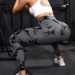 Lycra Leggings Deportivo Tie Dye Push Up - Gris Oscuro Ref. 1195
