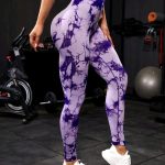 Lycra Leggings Tie Dye Push Up - Morado Ref. 1195