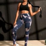 Lycra Leggings Deportivo Tie Dye Push Up - Uva Azul Ref. 1195