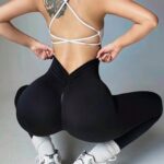 Lycra Leggings Deportivo Push Up - Negro Ref. 1325