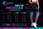 Lycra Leggings Deportivo Push Up - Negro Gris Ref. 1030 - Imagen 8