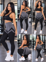 Lycra Leggings Deportivo Transpirable Push Up - Gris Ref. 1285 - Imagen 7