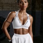 Crop Top Deportivo Transpirable Escotado Cruzado - Blanco Ref. 2400