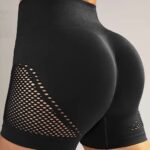 Biker Short Deportivo Con Malla Push Up - Negro Ref. 4130