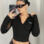 Chaqueta Deportiva Casual Con Cremallera - Negro Ref. 2430