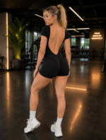 Enterizo Deportivo Push Up Seamless - Negro Ref. 5295 - Imagen 4