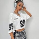 Camiseta En Malla Transpirable Con Estampado - Blanco Ref. 2440