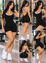 Enterizo Deportivo Push Up Seamless - Negro Ref. 5325 - Imagen 7