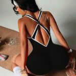 Enterizo Deportivo Push-Up Seamless - Negro Ref. 5325