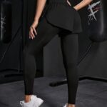 Leggings Short Deportivo 2 en 1 Súplex - Negro Ref. 1480