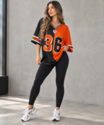Camiseta Oversize 36 Black & Orange - Ref. 2475