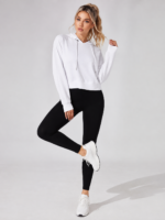 Buzo Deportivo Hollow Back Con Capucha - Blanco Ref. 6125 - Imagen 4