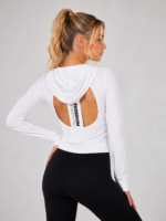 Buzo Deportivo Hollow Back Con Capucha - Blanco Ref. 6125 - Imagen 7