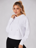 Buzo Deportivo Hollow Back Con Capucha - Blanco Ref. 6125 - Imagen 2