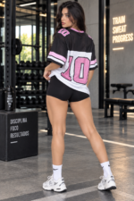 Camiseta Oversize Deportiva En Malla - Rosa Ref. 2495 - Imagen 2