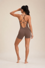 Enterizo Deportivo Push Up Tiro Bajo – Marrón Ref. 5390 - Imagen 2