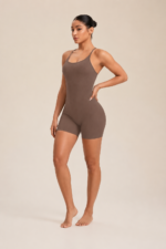 Enterizo Deportivo Push Up Tiro Bajo – Marrón Ref. 5390 - Imagen 3