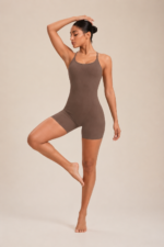 Enterizo Deportivo Push Up Tiro Bajo – Marrón Ref. 5390 - Imagen 4
