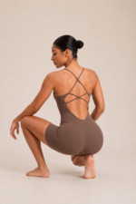 Enterizo Deportivo Push Up Tiro Bajo – Marrón Ref. 5390