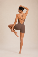 Enterizo Deportivo Push Up Tiro Bajo – Marrón Ref. 5390 - Imagen 6