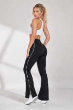 Lycra Leggings Deportivo Bota Campana Con Abertura – Negro Ref. 1495 - Imagen 3