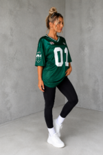 Camiseta Oversize Deportiva En Malla Estampada – Verde Ref. 2405 - Imagen 7