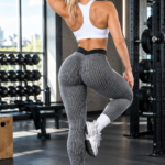 Lycra Leggings Deportivo Push Up Tiro Bajo - Gris Ref. 1505