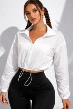 Chaqueta Deportiva Oversize – Blanco Ref. 6145