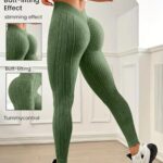 Lycra Leggings Deportivo Push Up Tiro Bajo – Verde Ref. 1505
