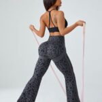 Lycra Leggings Push Up Bota Ancha Animal Print – Gris Ref. 1515