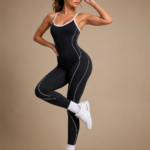 Enterizo Deportivo Push Up Espalda Cruzada – Negro Ref. 5430