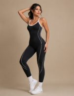 Enterizo Deportivo Push Up Espalda Cruzada – Negro Ref. 5430 - Imagen 5