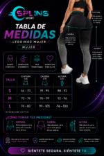 Lycra Leggings Deportivo Bota Campana Con Abertura – Negro Ref. 1495 - Imagen 6