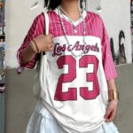 Camiseta Oversize Deportiva En Malla – Rosa Ref. 2520