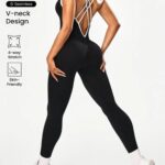 Enterizo Deportivo Push Up – Negro Ref. 5445