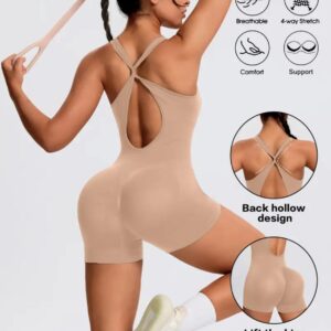 Enterizo Deportivo SculptFit – Beige Ref. 5440