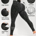 Lycra Leggings Deportivo Push Up Animal Print – Negro Ref. 1540