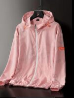 Chaqueta Corta Vientos Deportiva Con Capota – Rosa Ref. 6160 - Imagen 2