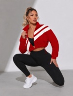 Chaqueta Deportiva Oversize – Rojo Ref. 6110 - Imagen 4