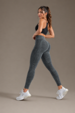Lycra Leggings Deportivo Transpirable Push Up – Gris Ref. 1420 - Imagen 3