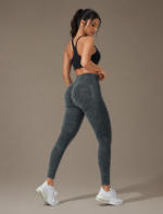 Lycra Leggings Deportivo Transpirable Push Up – Gris Ref. 1420