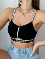 Crop Top Deportivo Transpirable – Negro Ref. 2545 - Imagen 4