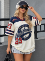 Camiseta Oversize Deportiva California - Azul Ref. 2550