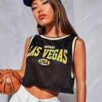 Crop Top Deportivo En Malla – Negro Ref. 2555