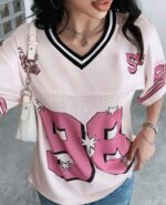 Camiseta Deportiva Oversize SF 98 - Rosa Ref. 2560 - Imagen 4