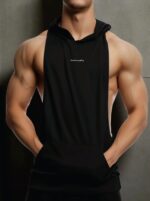 Hoodie Deportivo Con Capucha – Negro Ref. 3000 - Imagen 2