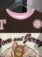 Camiseta Oversize Deportiva Estilo Jersey – Marrón Ref. 2570 - Imagen 5