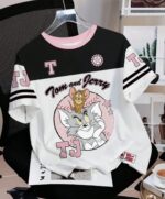 Camiseta Oversize Deportiva Estilo Jersey – Negro Ref. 2570