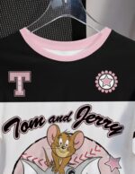 Camiseta Oversize Deportiva Estilo Jersey – Negro Ref. 2570 - Imagen 3